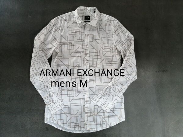 ARMANI EXCHANGE アルマーニエクスチェンジ 長袖シャツ メンズM スリムフィット