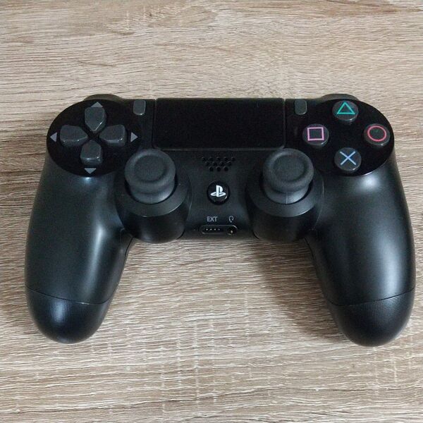 美品 PS4 ワイヤレスコントローラー DUALSHOCK4 ジェットブラック SONY 純正 プレステ4 CUH-ZCT2J 黒