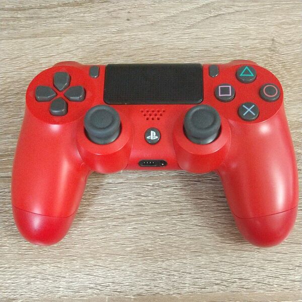 美品 PS4 コントローラー DUALSHOCK4 CUH-ZCT2J マグマレッド 赤 SONY PlayStation4 赤