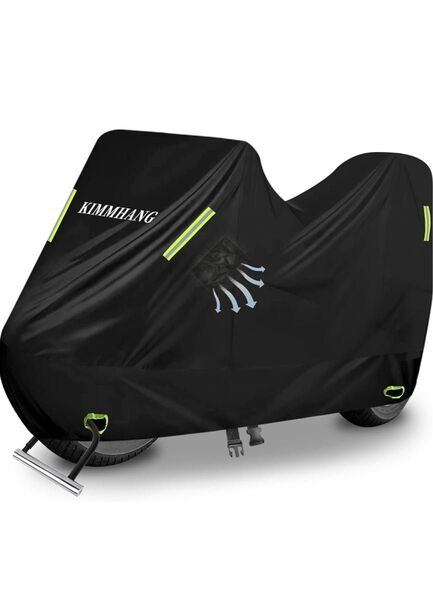 新品☆バイクカバー 420D超厚手 両側通気口付き 破れにくい 耐熱 防水 オートバイカバー 警告反射テープ UVカット