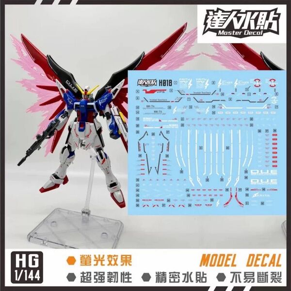 RG HG ZGMF-X42Sデスティニーガンダム用水転写式デカール