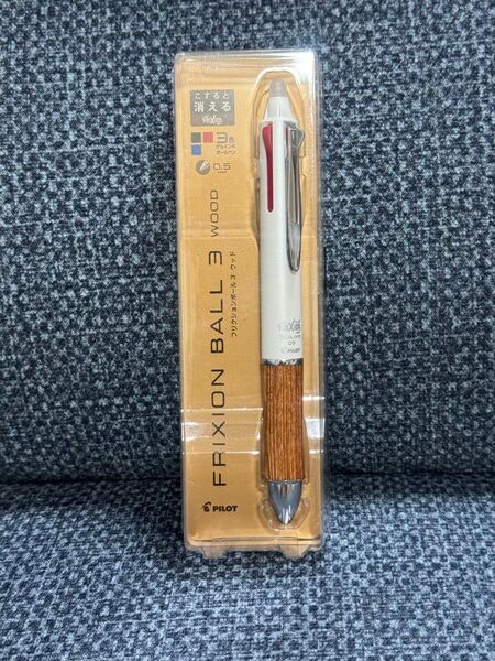 PILOT フリクションボール3 wood ウッド ホワイト 3色ゲルインキボールペン