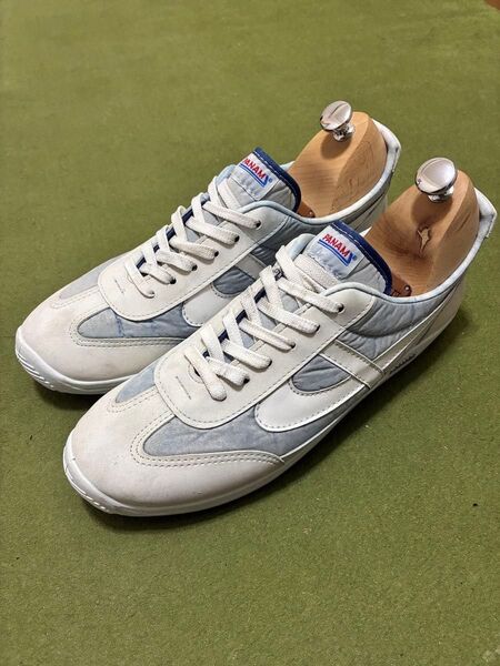 《極美品》PANAM パナム 0084 JOGGER29.0ホワイトライトブルーメキシコ製 国民的スニーカー