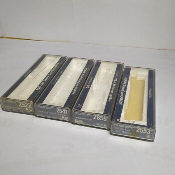 【ジャンク品】TOMIX Nゲージ クリアケース 4個