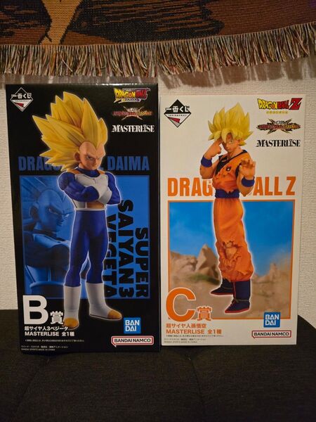 一番くじ ドラゴンボール VSオムニバスCROSS B賞スーパーサイヤ人3ベジータ C賞スーパーサイヤ人孫悟空 フィギュア セット