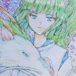 手描きイラスト ハク