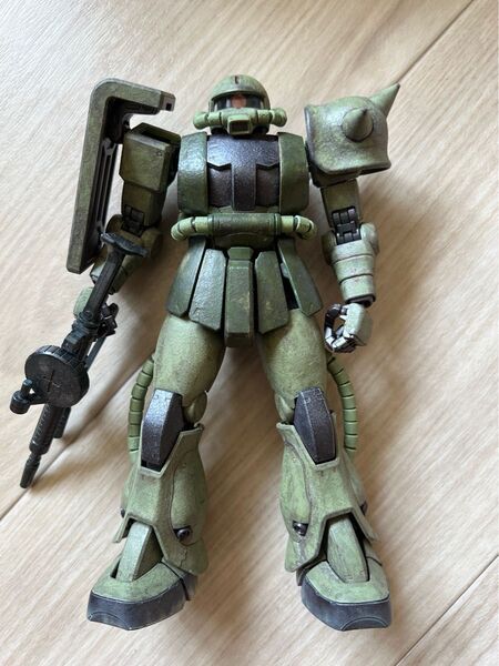MG ザク2 ver2 全塗装 パテ盛り鋳鉄装甲表現
