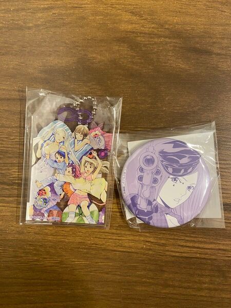 ノラガミ 楽天コレクション くじメイト D賞 アクリルスタンド アクリルお守り 缶バッジ スクエア缶バッジ 毘沙門
