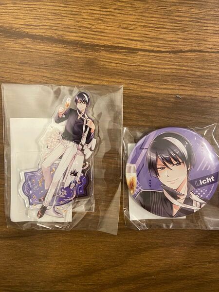 SERVAMP サーヴァンプ くじ引き堂 リヒト アクリルスタンド B賞 缶バッジ D賞