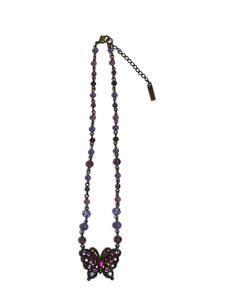 ※ストーン欠けあり ANNA SUI バタフライネックレス アナスイ 蝶 アクセサリー