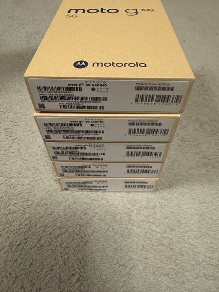 moto g64y 5台 バニラクリーム1台シルバーブルー2台スペースブラック2台 ワイモバイル版
