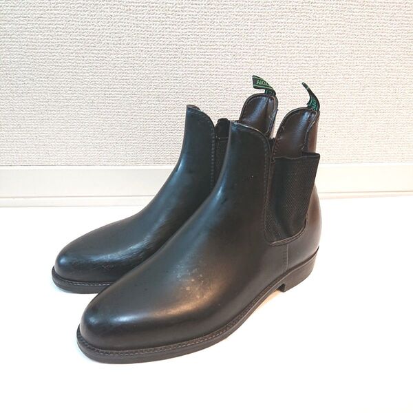 AIGLE エーグル レインブーツ サイドゴア ブラック ショート丈