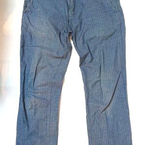 45r 45rpm ヒッコリーパンツ ロールアップ コットン 藍染 インディゴ染