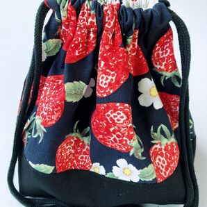 苺と花 お弁当袋
