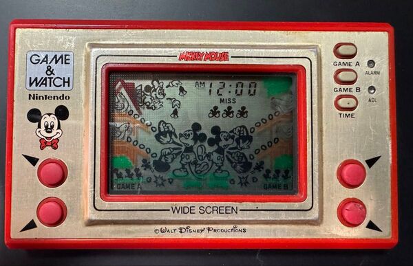 ゲームウォッチ ミッキーマウス 偏光板・反射板交換済み商品 動作確認