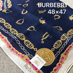 BURBERRY BURBERRYs バーバリーハンカチ スカーフ 新品未使用 ホースマーク