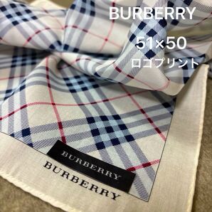 BURBERRY バーバリースカーフ 大判ハンカチ 新品未使用 綿100% ノバチェック