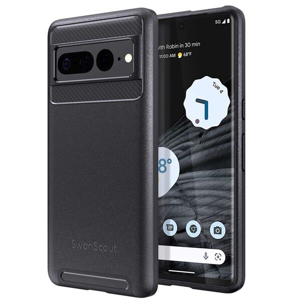 Google Pixel 7 Pro 耐衝撃 ケース カバー ワイヤレス充電 衝撃吸収 落下防止 ブラック
