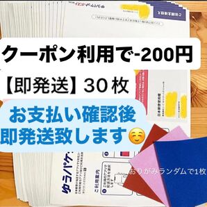 【即発送】ゆうパケットポストmini ゆうパケットポストミニ 30枚 おりがみランダムで1枚