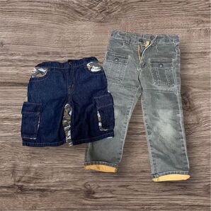 WASK デニムパンツ110 EASTBOYショートパンツ100