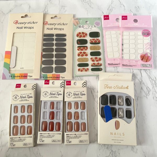 DAISO ダイソー ネイルシール ネイルチップ ネイル用品 まとめ売り