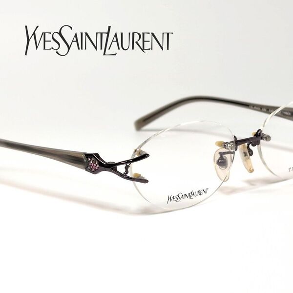 Yves Saint Laurent メガネフレーム YSL-4546J B3V 眼鏡 メガネ メガネフレーム リムレス