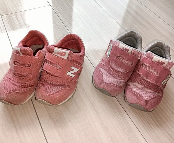 New Balance スニーカー 2足セット ピンク 14