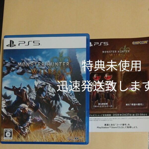 PS5 モンスターハンターワイルズ 特典未使用