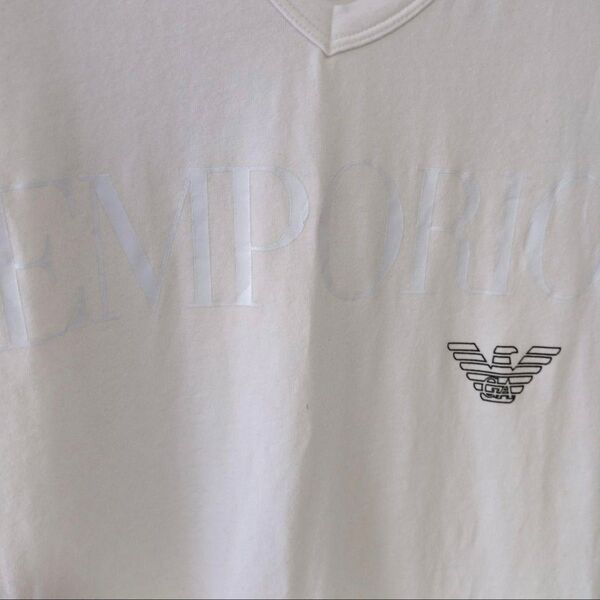 EMPORIO ARMANI Vネック Tシャツ エンポリオ・アルマーニ L