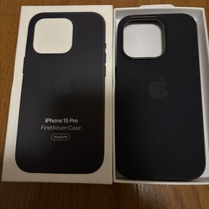アップル純正品iPhone15Pro ファインウーブンケースブラック新品 iPhoneケース
