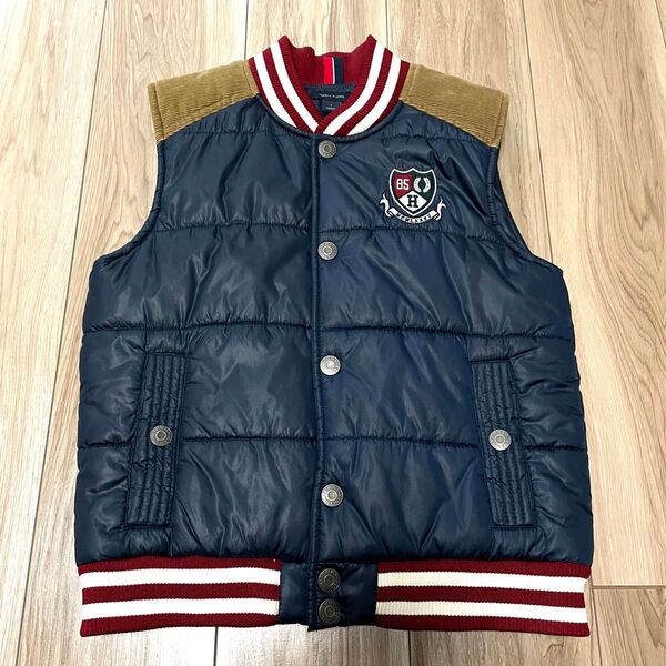 【120cm】TOMMYHILFIGER トミーヒルフィガーキッズ ダウンベスト 中綿 アウター アメカジ