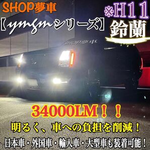 新発売!34000LM フォグランプ LED 鈴蘭 ホワイト H11 ヘッドライト