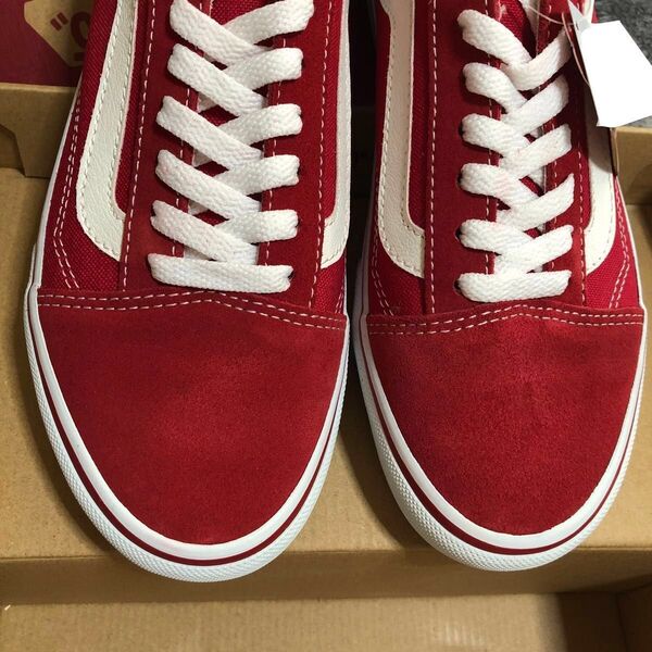 (新品) VANS スニーカー V36CL+ OLD SKOOL DX T.RED 24.5cm
