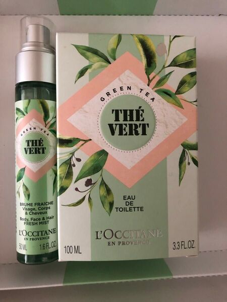 (新品) ロクシタン GT グリーンティー / ・オードトワレ 100ml,モイスチャーミスト(全身用化粧水) 50ml
