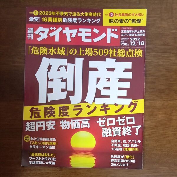 週刊ダイヤモンド 2022年12月10日号 (ダイヤモンド社)