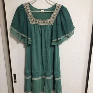 axes femme チュニック ワンピース 半袖