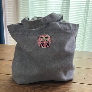 ミニトート ピンクだるまちゃん