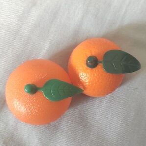 みかん フィギュア 置物 2個セット