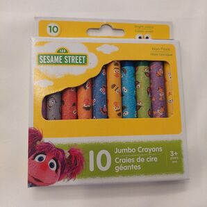 セサミストリート ジャンボクレヨン 10色セット