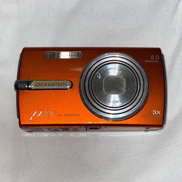 OLYMPUS μ830 オレンジ コンパクトデジタルカメラ オリンパス