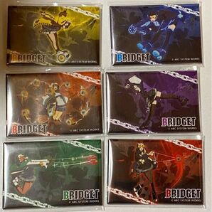 GUILTY GEAR ブリジット バースデーくじ くじ引き堂D賞 出血大サービス! しかくい缶バッジ7、8、9、10、11、12