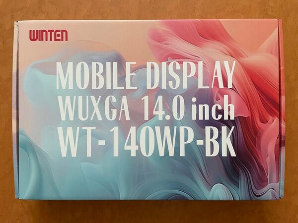 未使用に近い WINTEN 14インチモバイルモニター 解像度1920×1200 ノングレアIPSパネル WT-140WP-BK