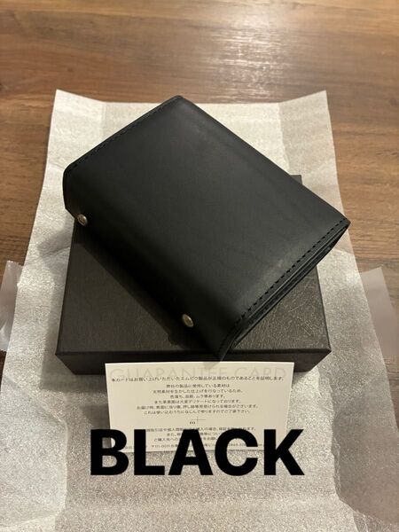 新品 エムピウ 財布 ミッレフォッリエ P25 ブラック m+ コンパクト 折り財布