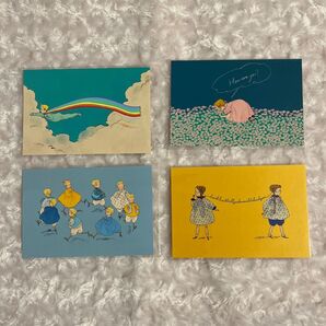 【くらはしれい】ポストカード・ウォールインテリア・アート・オシャレ・虹のマント・お元気ですか?・伝えたい・ことり