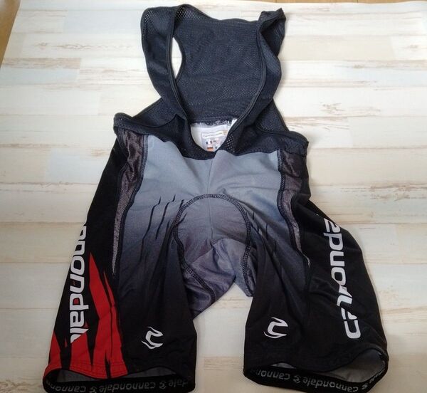 cannondale サイクルジャージ Lサイズ 黒×赤×グレー