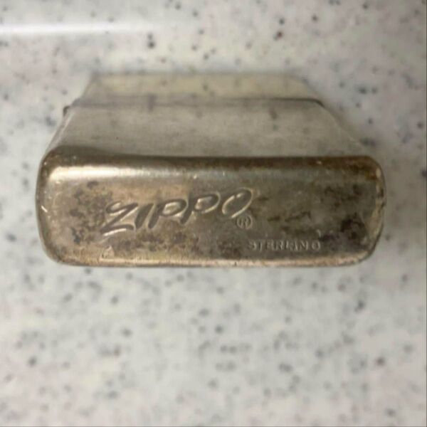 ZIPPO ジッポー STERLING SILVER イタリック 左寄り刻印 オイルライター