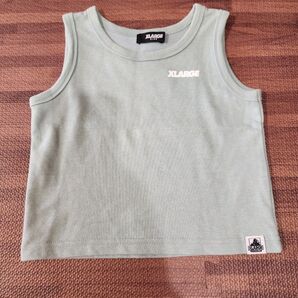 XLARGE キッズ タンクトップ グリーン 90