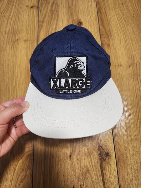 XLARGEキッズ キャップ 帽子 ネイビー 48-52
