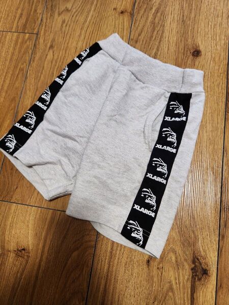 XLARGEキッズ パンツ OGゴリラ ライン グレー 90