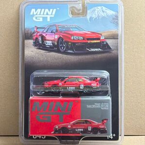 1/64 MINI GT 日産 LB-ER34 スーパーシルエット スカイライン 赤/黒 MGT00843-BL ミニカー